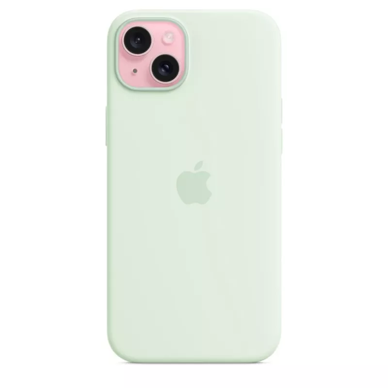 Silicone Case with MagSafe for Apple iPhone 15 Plus — Silicone, Mint, for 6.7 inch iPhone 15 Plus