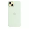 Silicone Case with MagSafe for Apple iPhone 15 Plus — Silicone, Mint, for 6.7 inch iPhone 15 Plus