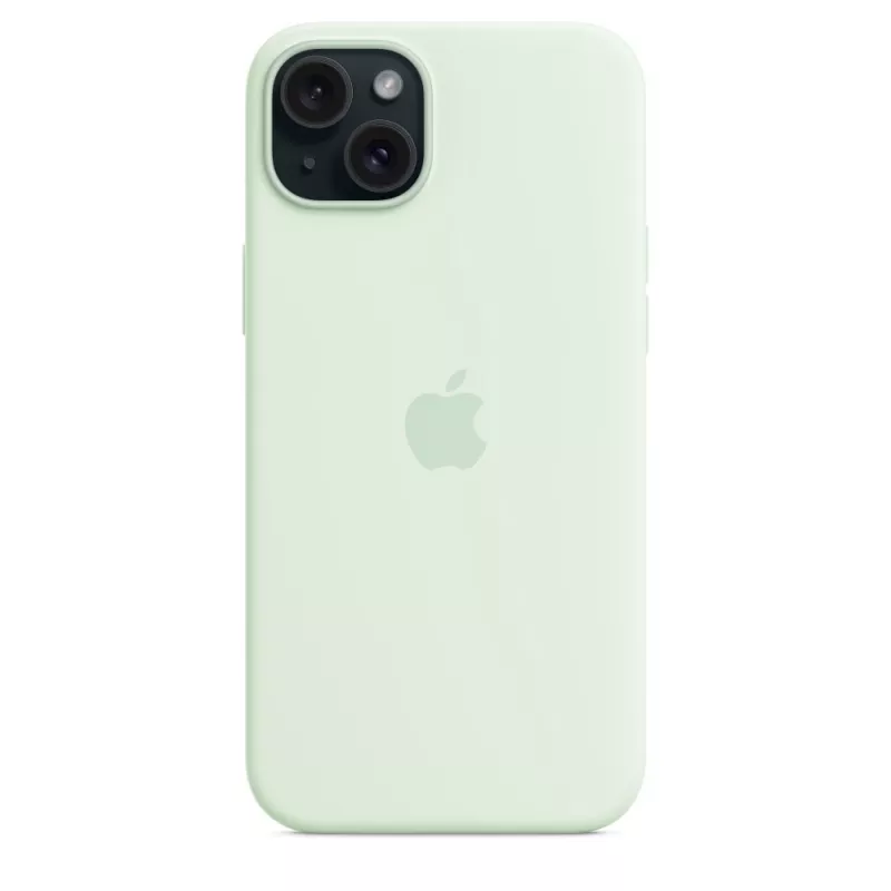 Silicone Case with MagSafe for Apple iPhone 15 Plus — Silicone, Mint, for 6.7 inch iPhone 15 Plus