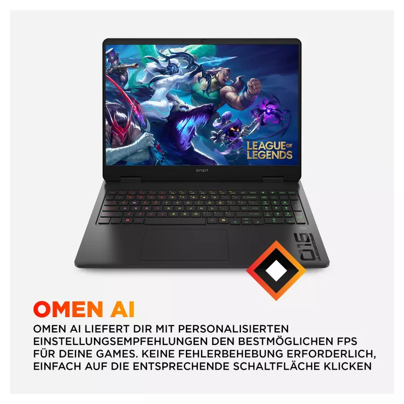 HP OMEN Gaming Laptop 16-am0495ng 16 WQXGA IPS i9-14900HX 32GB/1TB RTX 5070 Win11 - Keyboard layout might be German