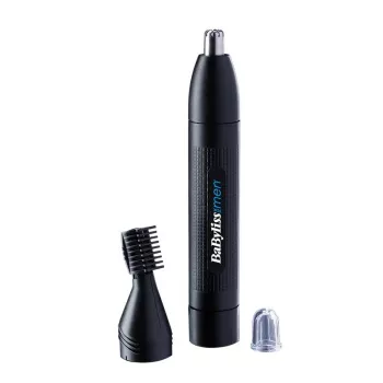Precision trimmer BABYLISS E652E for ear and nose, black, AA battery
