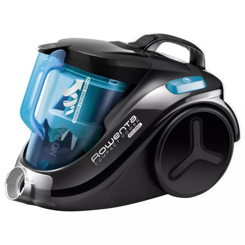 Cylinder vacuum ROWENTA Compact Power RO3731 — 750 W, Dry, Bagless 1.5 L, Foam + HEPA filtration