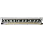 Patch panel helos 146867 RJ-45 24 ports, gray RAL 7035