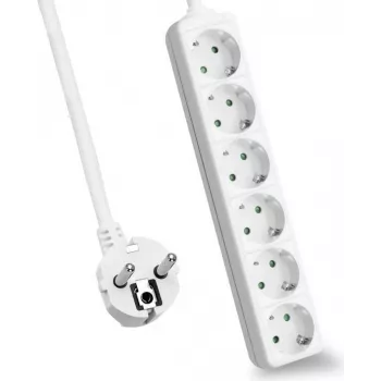 Power strip helos CLASSIC 6-socket 3.0 m cable without switch