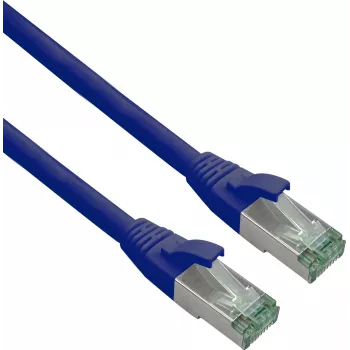 Network Cable Helos Patch-Kabel - RJ-45 (M) to RJ-45 (M) Cat.6 1m Black