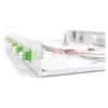 Fiber optic splice box DIGITUS DN-96330/9APC 1U, equipped with 6x LC-APC DX, OS2, polymer/steel, light grey