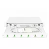 Fiber optic splice box DIGITUS DN-96330/9APC 1U, equipped with 6x LC-APC DX, OS2, polymer/steel, light grey