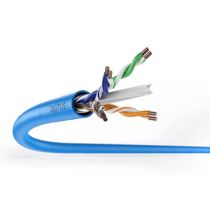 DIGITUS installation cable Cat6A U/UTP, AWG 23/1, LSOH, B2ca, 500 m reel