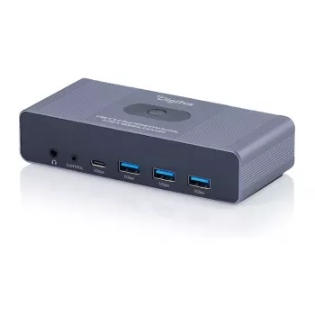 KVM Switch DIGITUS DS-12856 USB-C/USB-A 2‑port Dual HDMI 4K60Hz (USB 3.2 Gen 1)