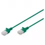 Slim CAT6 U-UTP Patch Cable by DIGITUS, 0.3 m, green