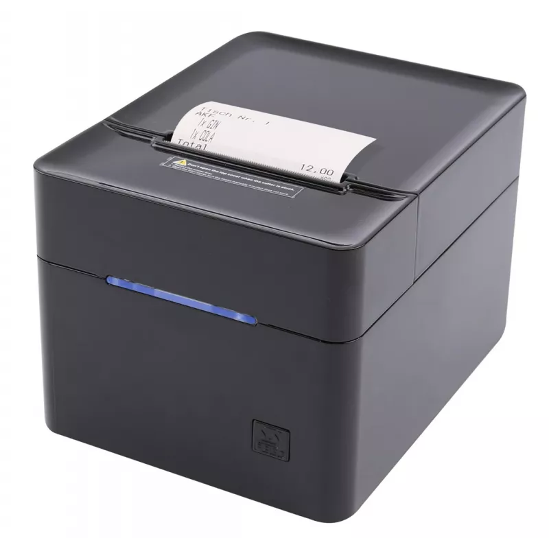POS printer Olympia 947990055 — Direct thermal, 250 mm/s, 80 mm roll diameter, 80 mm print width, USB Type-A, RS-232, wired, black