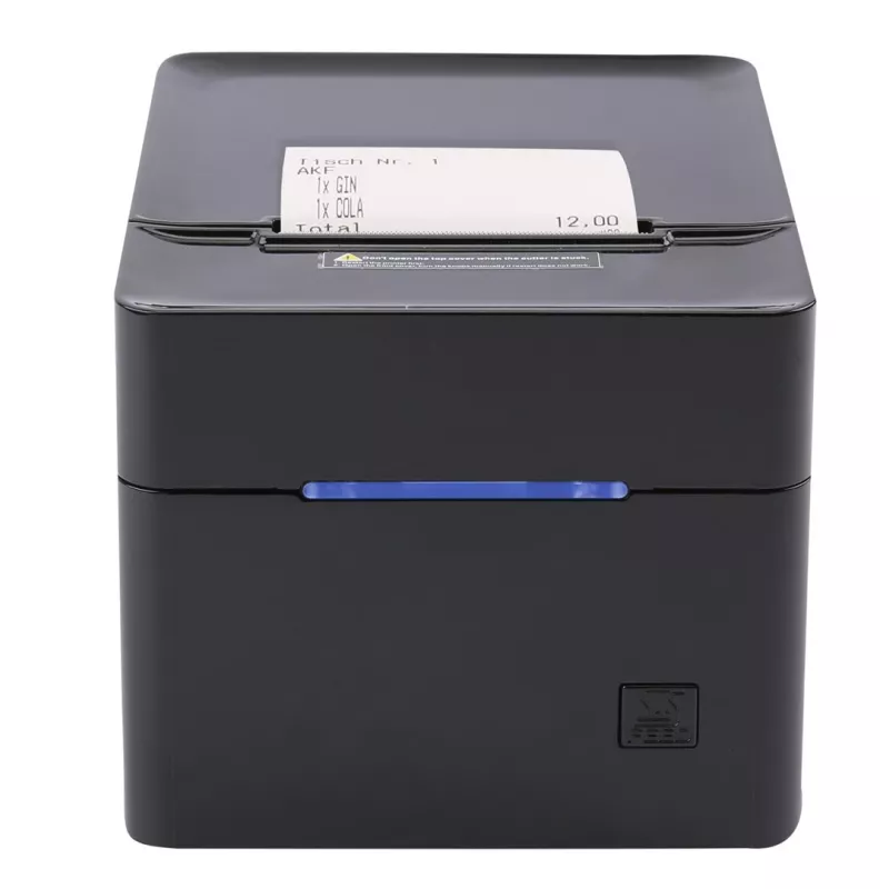 POS printer Olympia 947990055 — Direct thermal, 250 mm/s, 80 mm roll diameter, 80 mm print width, USB Type-A, RS-232, wired, black