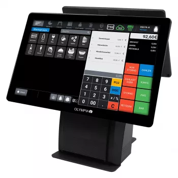 All-in-One Olympia T215DK 15 inch (38.1 cm) touchscreen Android 11, direct thermal printer 8 cm, black