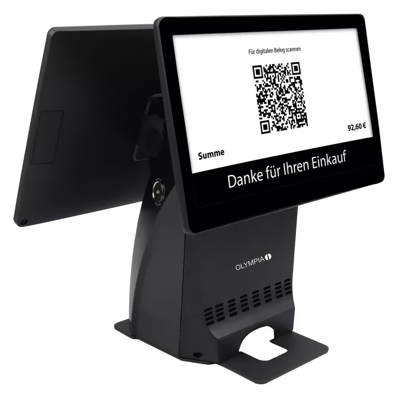 All-in-One Olympia T215DK 15 inch (38.1 cm) touchscreen Android 11, direct thermal printer 8 cm, black