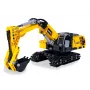 Excavator model Jamara CaDA Excavator Bricks, recommended age 8+, weight 0.36 kg, black/yellow