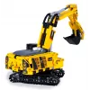 Excavator model Jamara CaDA Excavator Bricks, recommended age 8+, weight 0.36 kg, black/yellow