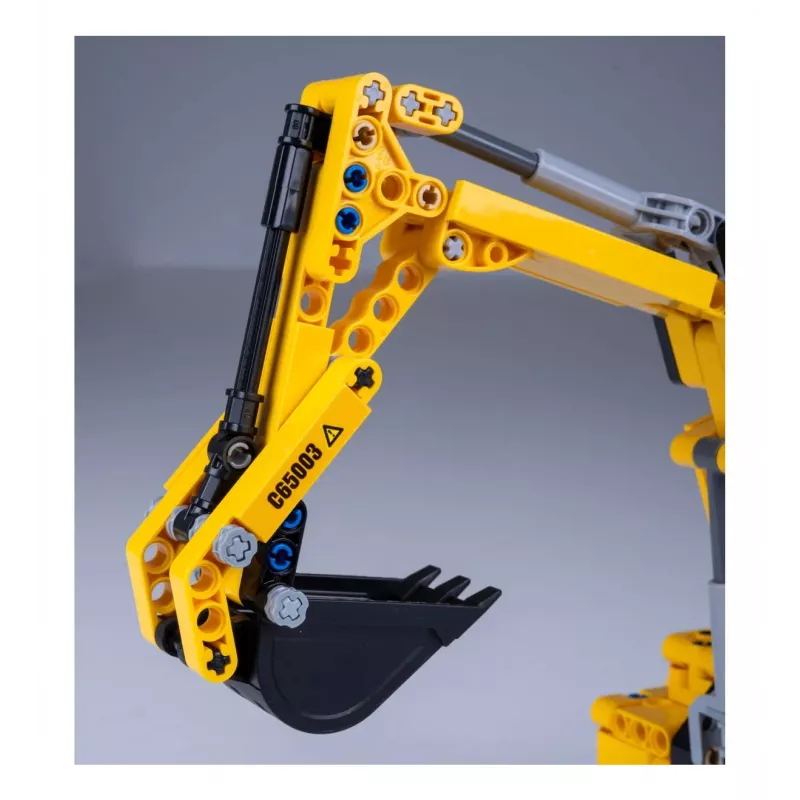 Excavator model Jamara CaDA Excavator Bricks, recommended age 8+, weight 0.36 kg, black/yellow
