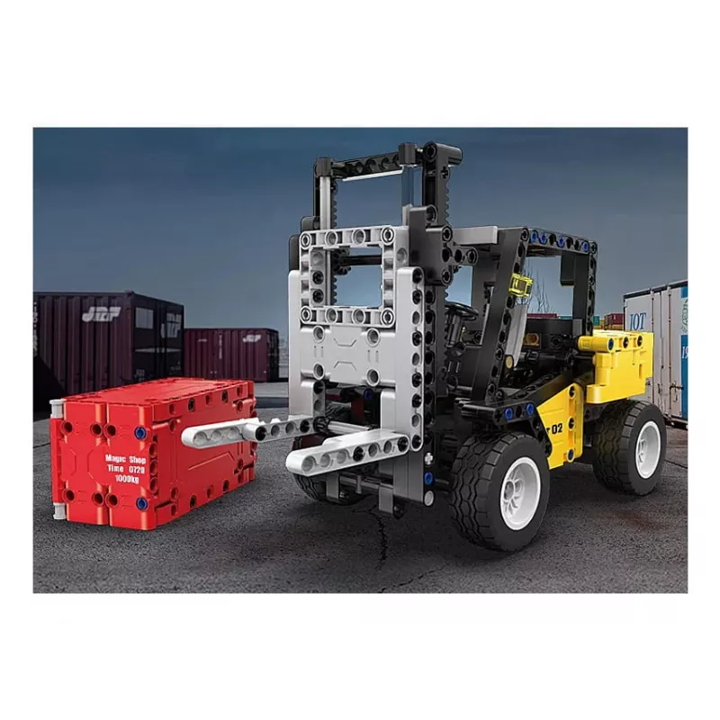 Forklift Jamara model CaDA Bricks — children's forklift, colours: black, red, yellow, recommended age 8+