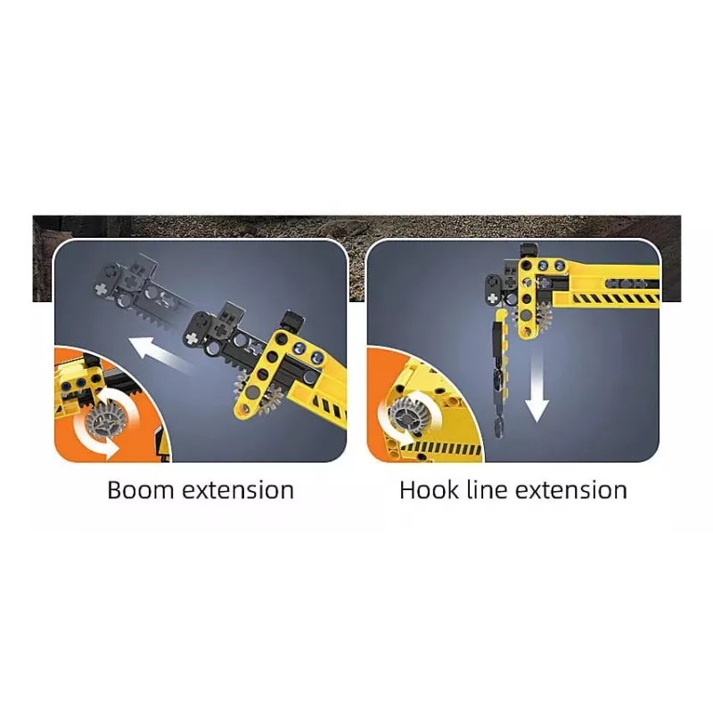 Mobile crane Jamara CaDA model 402886 — construction set, black and yellow, for ages 8+