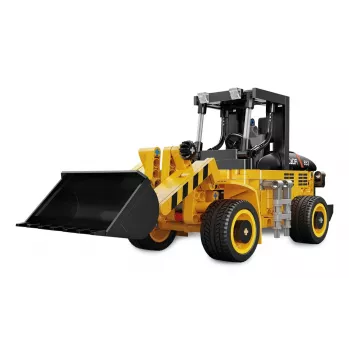 Loader construction set Jamara CaDA Wheel loader Bricks, for ages 8+, black and yellow