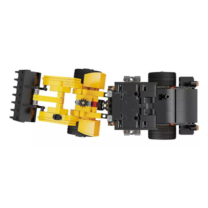 Loader construction set Jamara CaDA Wheel loader Bricks, for ages 8+, black and yellow