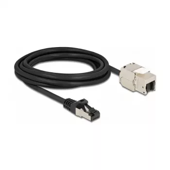 Cable RJ45 plug to Keystone Module RJ45 jack DeLOCK 87029