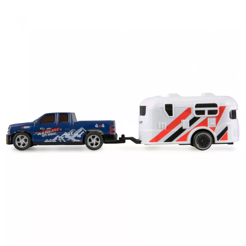 RC pickup Amewi 22680 1:64 scale RTR with trailer, blue