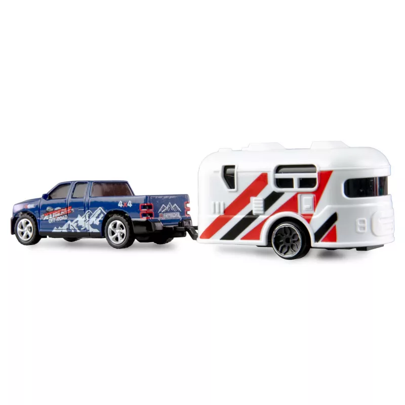 RC pickup Amewi 22680 1:64 scale RTR with trailer, blue