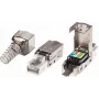 ATEN RJ-45 (J-45) Male Wire Connector 2A-245G, Silver, for Cat6A cabling