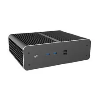 Akasa Euler CMX Mini-ITX Fanless PC Case A-ITX61-S1B — black, mini chassis for passive-cooled systems