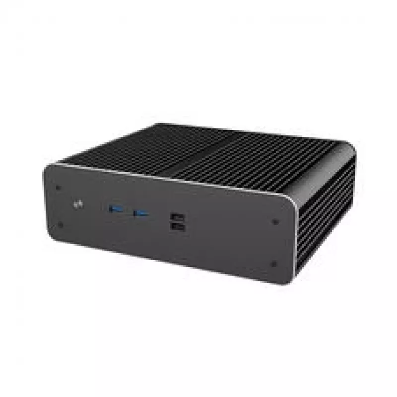 Akasa Euler CMX Mini-ITX Fanless PC Case A-ITX61-S1B — black, mini chassis for passive-cooled systems