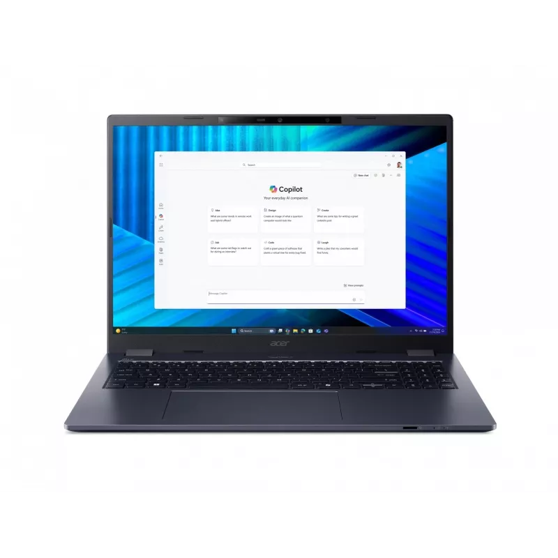 Acer TravelMate P4 TMP416-54-TCO laptop with Intel Ultra 7 255U, 16GB RAM, 512GB SSD, Windows 11 Pro
