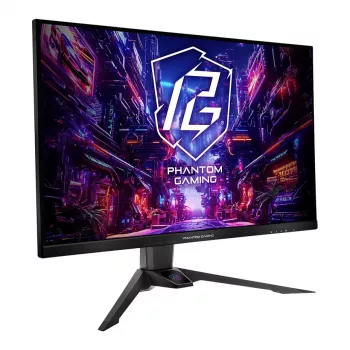 Monitor ASRock PG32QFT 32 inch QHD (2560×1440) IPS LED, 1 ms, 180 Hz, VESA, Height adjustable, Black