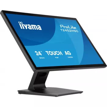 IIYAMA ProLite T2452MSC-B2AG 24 inch Full HD IPS touchscreen monitor 1920×1080, 5 ms, USB 3.2 hub, speakers, VESA