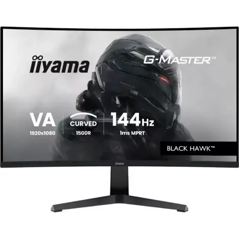 Monitor IIYAMA G-MASTER GC2781HSU-B1 27 inch Curved VA 1920×1080 144 Hz USB Hub Speakers VESA Black