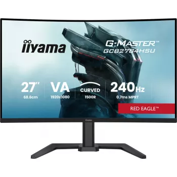 27 inch IIYAMA G-MASTER GCB2784HSU-B1 curved VA gaming monitor 240Hz FHD 1920x1080 USB hub speakers VESA
