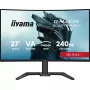 27 inch IIYAMA G-MASTER GCB2784HSU-B1 curved VA gaming monitor 240Hz FHD 1920x1080 USB hub speakers VESA