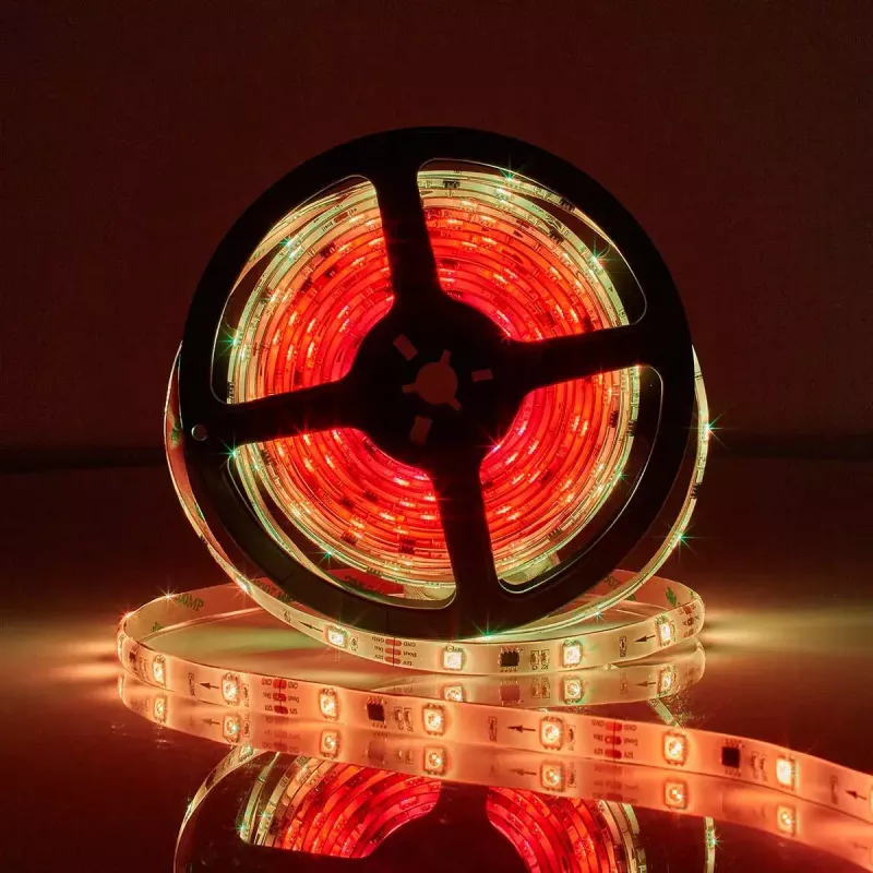 Smart strip light Nedis WIFILS51CRGB — Wi‑Fi, RGB, 24 W, 1 m cable, 12 mm width