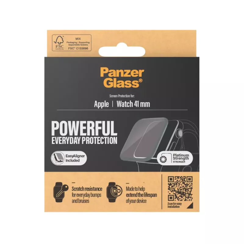 Screen Protector PanzerGlass Apple Watch Series 8 7 41mm Transparent