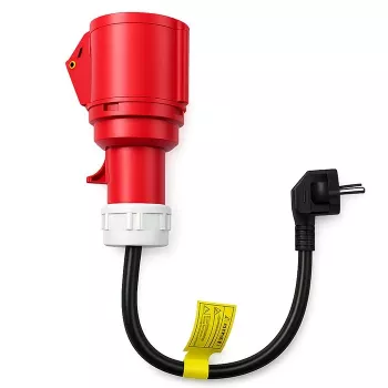Power adapter QOLTEC CEE 16A 5P 400V to SCHUKO 230V, model 52724