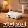 Router QOLTEC 56980 — 4G LTE cellular router with Wi‑Fi 6