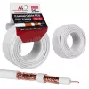 Coaxial cable MACLEAN MCTV-470 RG-6/U 25 m, white
