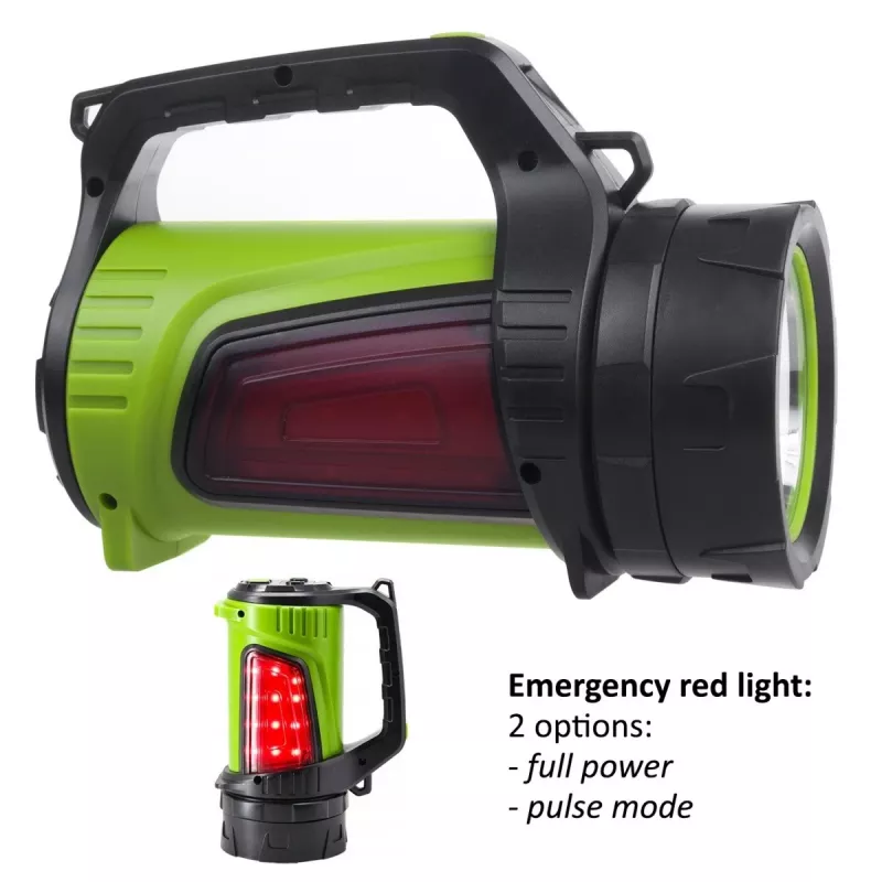Flashlight MACLEAN MCE345 LED 3-in-1 with powerbank function, 5W XM-L-T6, Cold White 6500K, 3×18650 3.7V 4500mAh