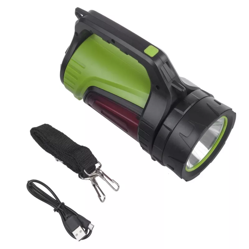 Flashlight MACLEAN MCE345 LED 3-in-1 with powerbank function, 5W XM-L-T6, Cold White 6500K, 3×18650 3.7V 4500mAh
