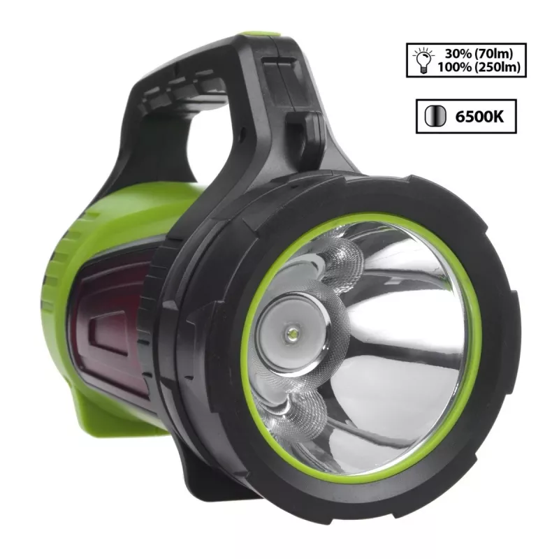 Flashlight MACLEAN MCE345 LED 3-in-1 with powerbank function, 5W XM-L-T6, Cold White 6500K, 3×18650 3.7V 4500mAh