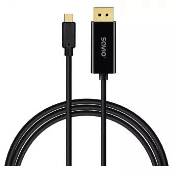 Cable SAVIO CL-207 USB-C to DisplayPort 2.0 m, DisplayPort 1.2 support