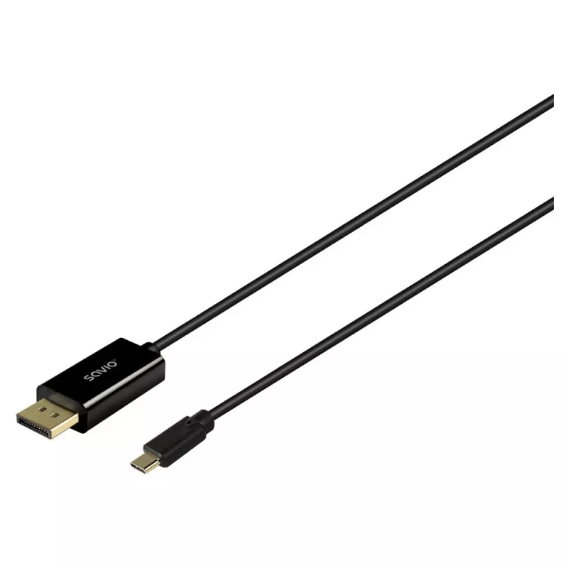 Cable SAVIO CL-207 USB-C to DisplayPort 2.0 m, DisplayPort 1.2 support