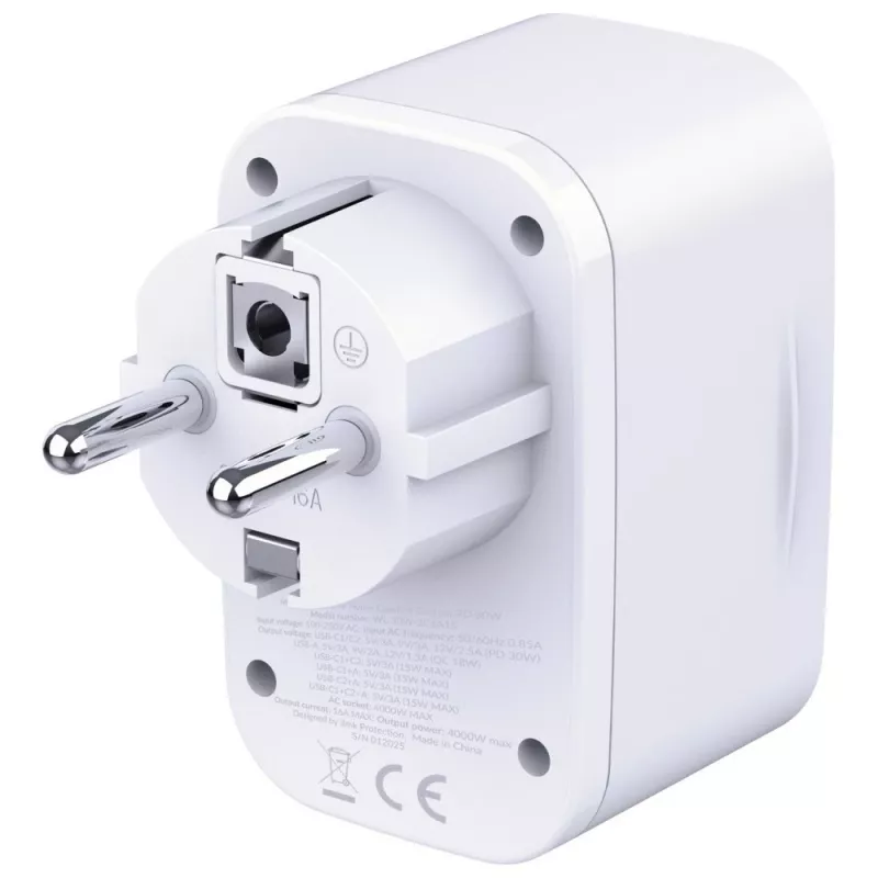3MK Charger Comfort Charger GaN 30W White – USB power adapter, 30W GaN output
