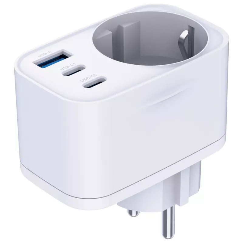3MK Charger Comfort Charger GaN 30W White – USB power adapter, 30W GaN output
