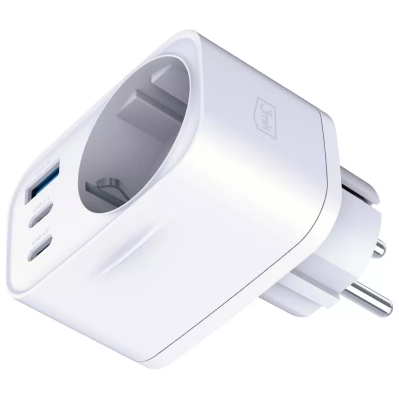 3MK Charger Comfort Charger GaN 30W White – USB power adapter, 30W GaN output